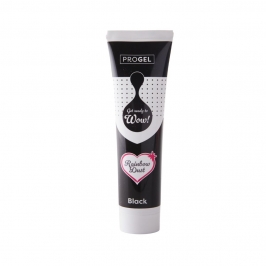  Colorante en gel negro ProGel Rainbow Dust 100 g tubo dosificador 