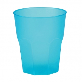 Set 6 Vasos Turquesa Plástico Reutilizable