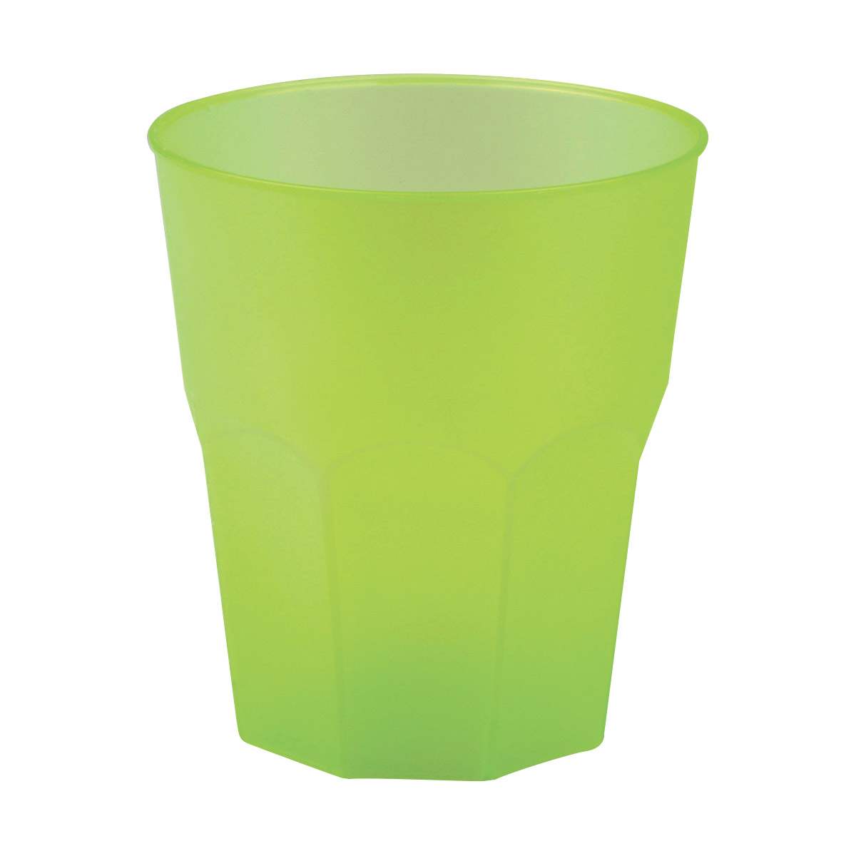 Set 6 Vasos Verdes Plástico Reutilizable