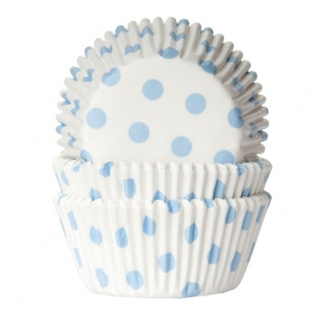 Cápsulas cupcakes Baby Blue Polka dot