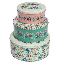 Juego 3 latas para dulces Rambling Rose