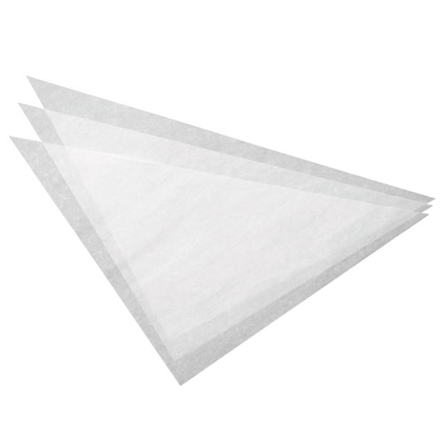 Triángulos de papel pergamino para Mangas (100 uds)