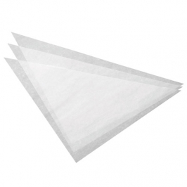Triángulos de papel pergamino para Mangas (100 uds)