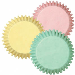 Cápsulas cupcakes colores pastel (75 uds) 