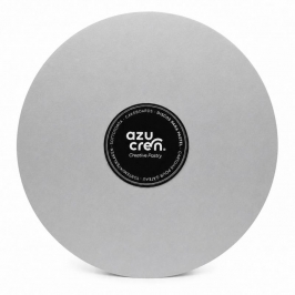 base rígida plata mate de 25 cm de diámetro