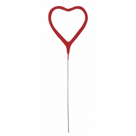Bengala Corazón Rojo 18 cm