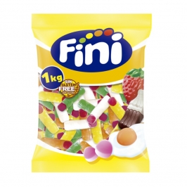 Bolsa de dedos de gominola brillo Fini de colores surtidos 1 kg