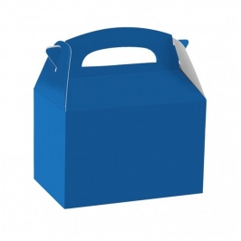 Caja cartón Party azul marino con asa para chuches y detalles
