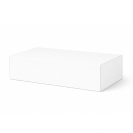Caja para tarta blanca rectangular 38 x 50 x 9,5 cm para pastelería