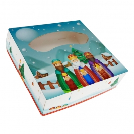 Caja Para Roscon De Reyes Magos - 28 X 8 Cm