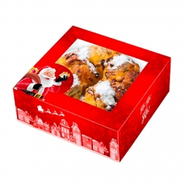 Caja Para Roscón de Reyes Roja 20 cm