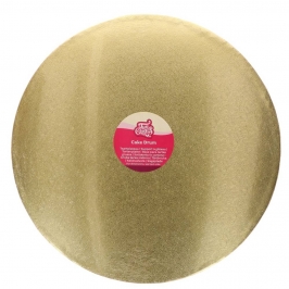 Cake Drum redondo dorado FunCakes 45 cm