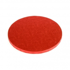 Cake drum rojo metalizado 30 cm