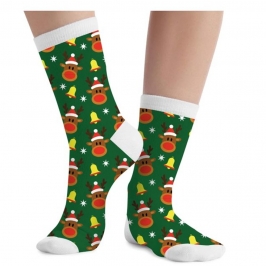 Calcetines Navideños Infantiles – Reno y Campanas
