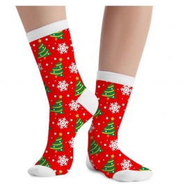 Calcetines Navideños Infantiles – Árboles y Copos