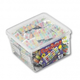 Caramelos de frutas surtidos en blíster de colores formato individual