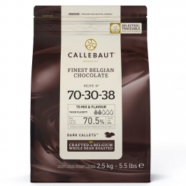 Callets De Chocolate Extra Negro (70,5%) Callebaut - 2,5 Kg