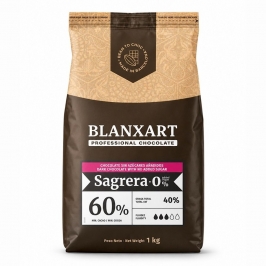 Cobertura de chocolate negro sin azúcar añadido Blanxart Sagrera 0% 60 cacao 1 kg