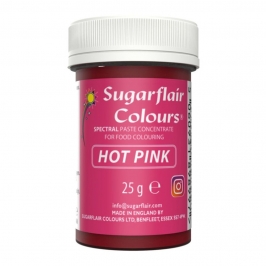 Colorante en pasta espectral fucsia Sugarflair 25 g para fondant y buttercream