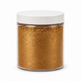Colorante en polvo dorado metálico 100 g en bote transparente