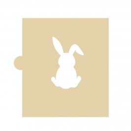 Stencil Conejo Sentado 5 cm