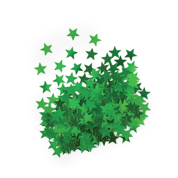Confeti Estrellas Verdes
