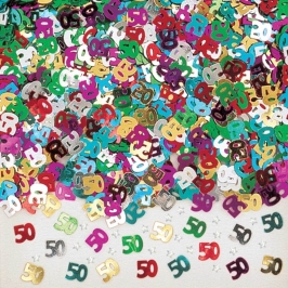 Confeti Metalizado 50 Años Multicolor