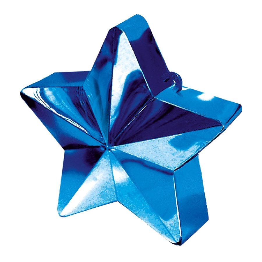 Contrapeso para globos estrella metalizada Azul Real