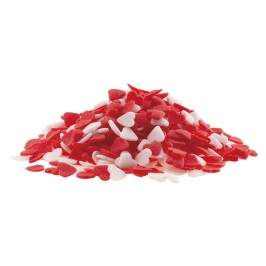 Corazones de Azúcar Rojos y Blancos 100 gr