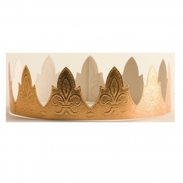 corona dorada para decorar el roscón de reyes