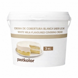 Crema de cobertura blanca sabor leche 3 kg para tartas