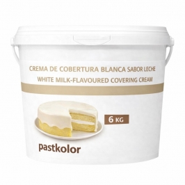Crema de cobertura blanca sabor leche 6 kg para tartas
