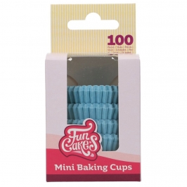 Cápsulas mini cupcakes azul claro FunCakes