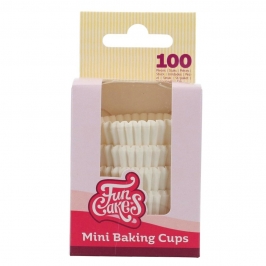 Cápsulas mini cupcakes blancas FunCakes para repostería