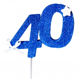 Decoración 40 Cumpleaños Azul