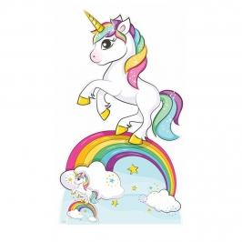 Decoración Photocall Unicornio 163 cm