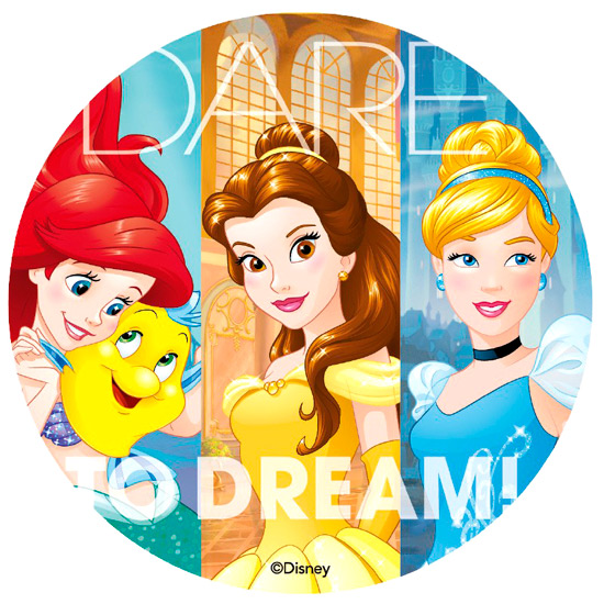 Disco de Azúcar Princesas Disney 20 cm