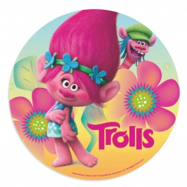 Disco de Oblea Trolls Poppy 20cm