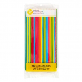Palitos de Colores para Piruletas 20 cm - 100 ud - Wilton