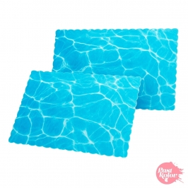 Base Rectangular Agua 30 x 25 cm x 3 mm Grosor