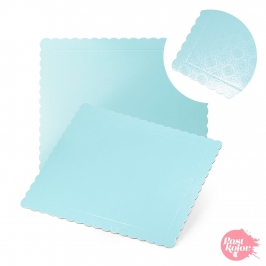 Base Rectangular Azul Barroco 40 x 30 cm x 3 mm Grosor