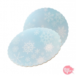 Base Redonda Copos de Nieve 20 cm x 3 mm Grosor