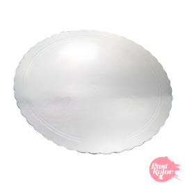 Base Redonda Plata - 28 cm x 3 mm Grosor 10 ud
