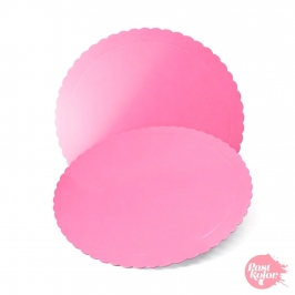 Base Redonda Rosa - 30 Cm Ø / 3 Mm Grosor