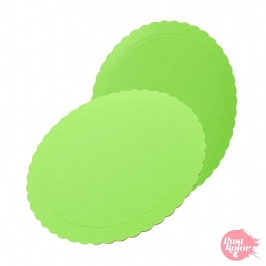 Base Redonda Verde Claro 20 cm x 3 mm Grosor