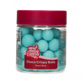 Bolas Crujientes de Chocolate Pearl Blue 130 gr - Funcakes