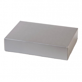 Caja Para Dulces Plateada Decora (23,5 X 16 X 5 Cm)