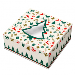 Caja para Roscón Árbol de Navidad - 24 X 7,5 cm
