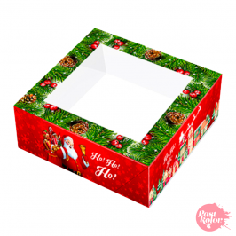 Caja para Roscón de Reyes Roja 33 cm