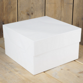 Caja para Tarta Blanca - 25 cm - Funcakes